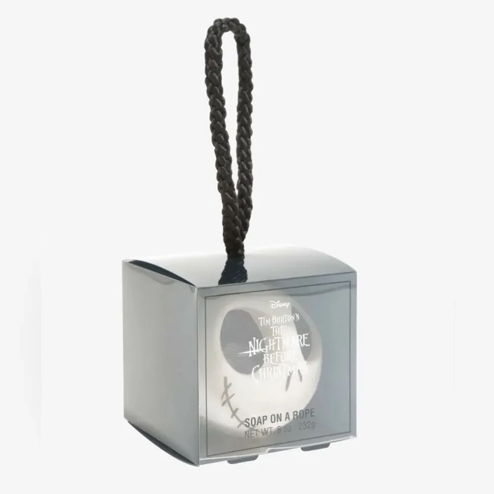 Disney Soap On A Rope White Jack‎ Skellington Nightmare Before Christmas NIB 8oz
